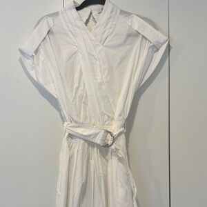 10 Crosby Derek Lam White Shirt with Contrast Collar